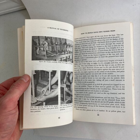 Lot 2 Vintage Veneering Books Modern Marquetry Handbook & A Manual of Veneering - Picture 3 of 7